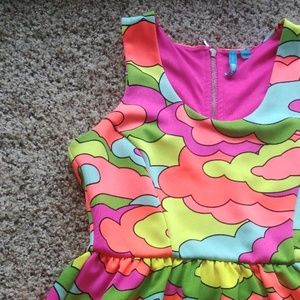 Neon Cloud Skater Dress (Juniors Size Large)